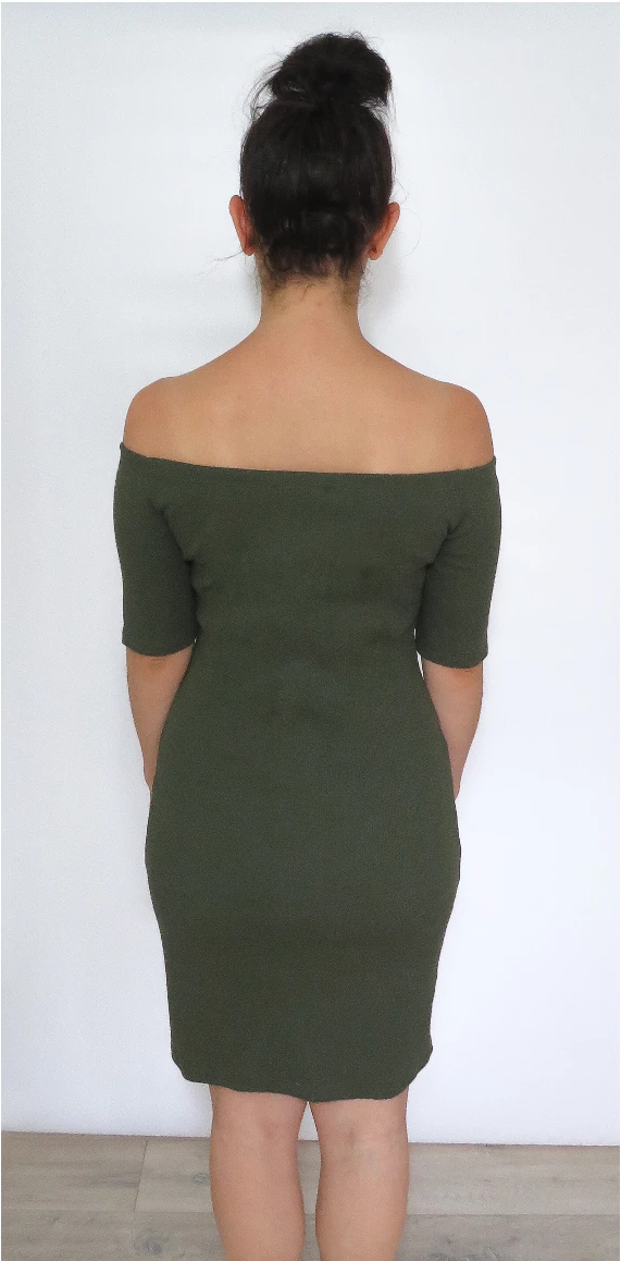 Lara - Khaki mini dress